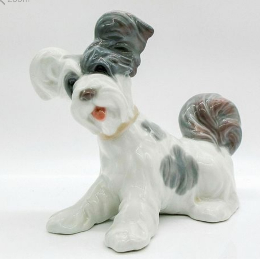 RARE VINTAGE Lladro Skye Terrier 🐶🐾 Porcelain Dog Figure #4643